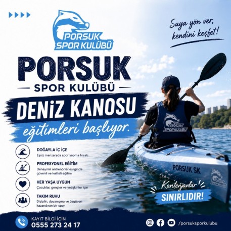 DENİZ KANOSU EĞİTİMLERİ BAŞLADI